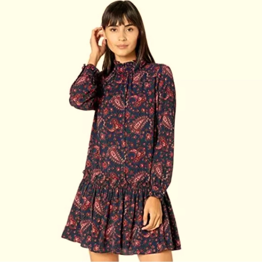 Rebecca Taylor La Vie  Madeline long sleeve mini dress. Size XS